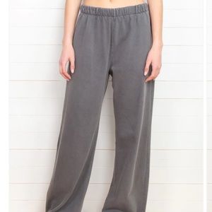 Wide leg brown sweatpants brandy Melville